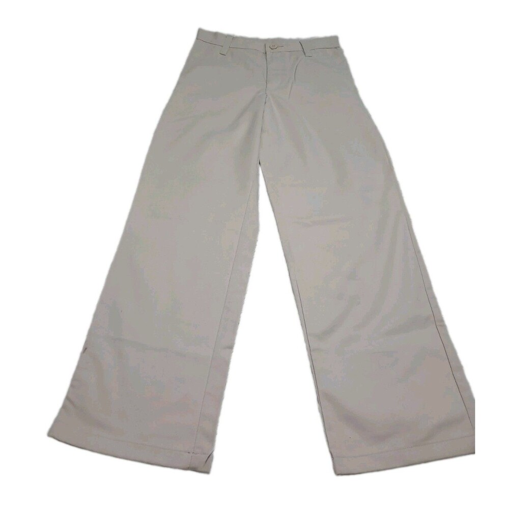 Gap Old Navy Boys Khaki Uniform Pants Size 12 Reg Adjustable Waist Beige Chino